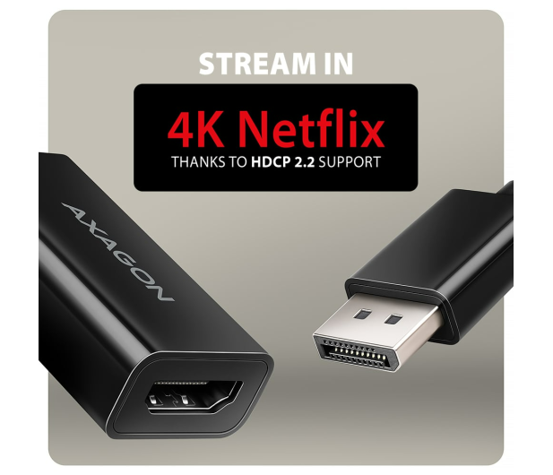 Axagon RVD-HI20N DisplayPort - HDMI adapter, 4K/60Hz - 1485475 - zdjęcie 4